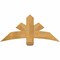 Ekena Millwork Alberta Rough Sawn Timber Gable Bracket, Western Red Cedar, 48"W x 22"H x 2"D x 6"F, 11/12 Pitch GBW048X22X0206ALB00RWR - alternate 1